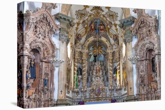 Main Altar, Sao Francisco De Assis Church, Sao Joao Del Rey, Minas Gerais, Brazil, South America-Gabrielle and Michael Therin-Weise-Stretched Canvas