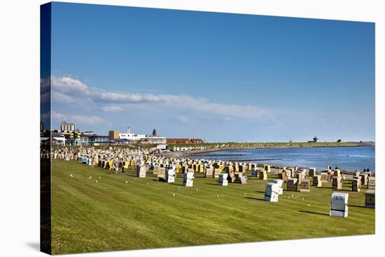 Main Beach of Buesum, Schleswig-Holstein, Germany-null-Stretched Canvas