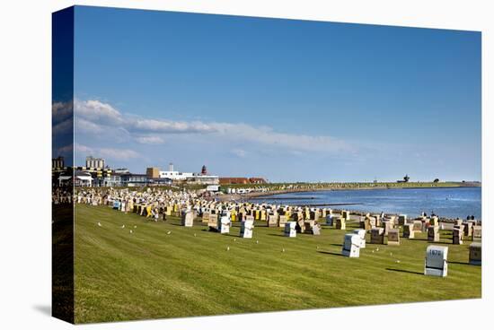 Main Beach of Buesum, Schleswig-Holstein, Germany-null-Stretched Canvas