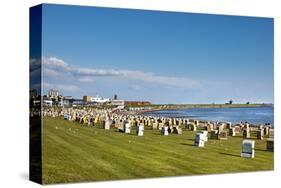 Main Beach of Buesum, Schleswig-Holstein, Germany-null-Stretched Canvas