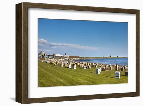 Main Beach of Buesum, Schleswig-Holstein, Germany-null-Framed Art Print