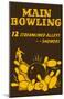 Main Bowling-null-Mounted Poster