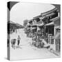 Main Business Street of the Chinese Quarter, Bhamo, Burma, 1908-null-Stretched Canvas