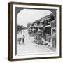 Main Business Street of the Chinese Quarter, Bhamo, Burma, 1908-null-Framed Photographic Print