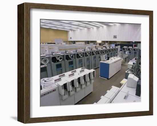 Main Computer At CERN-David Parker-Framed Photographic Print