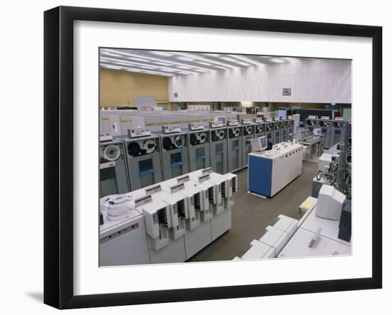 Main Computer At CERN-David Parker-Framed Photographic Print