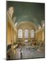 Main Concourse at Grand Central Station in Panorama Before Rededication of Renovated Beaux Art Gem-Ted Thai-Mounted Photographic Print