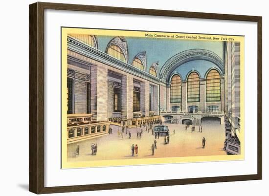 Main Concourse, Grand Central Station-null-Framed Art Print