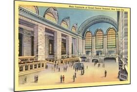 Main Concourse, Grand Central Station-null-Mounted Art Print