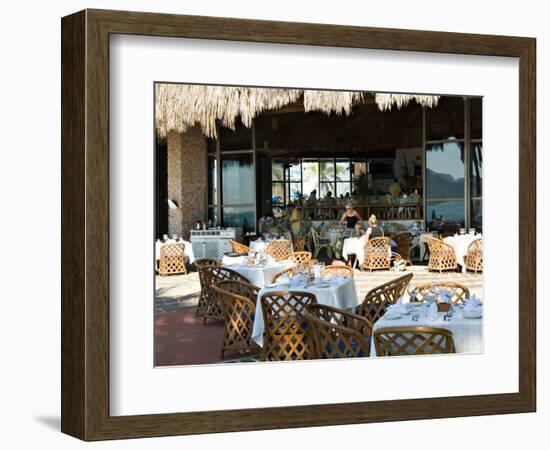 Main Dining Room of the El Cid El Moro Hotel, Mazatlan, Mexico-Charles Sleicher-Framed Photographic Print