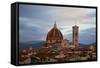 Main Duomo with Evening Last Light.-Terry Eggers-Framed Stretched Canvas