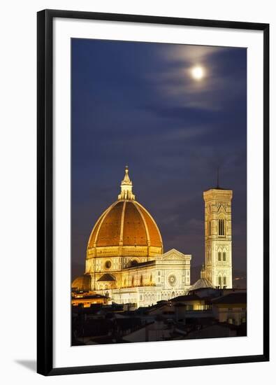 Main Duomo with Night Lights-null-Framed Photographic Print