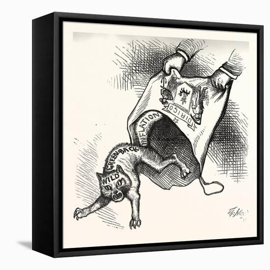 Main(E) Prize. Democrats Had Let It, 1880, USA, Politics, Political, Politic, Campaign, Patriotic-null-Framed Stretched Canvas