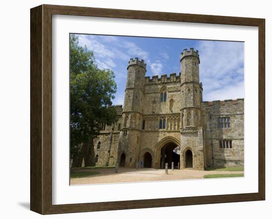 Main Entrance and Gatehouse, Battle Abbey, Battle, Sussex, England, United Kingdom, Europe-Ethel Davies-Framed Photographic Print