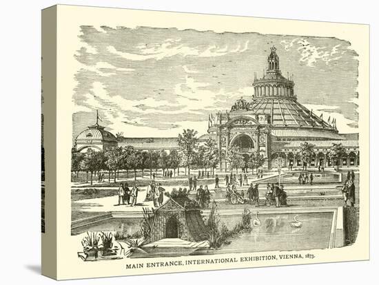 Main Entrance, International Exhibition, Vienna, 1873-null-Stretched Canvas