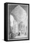 Main Entrance of the Medrese-I-Shah-Hussein, Isfahan, Modern Monuments of Persia-Pascal Xavier Coste-Framed Stretched Canvas