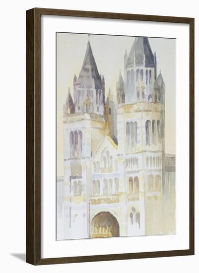 Main Entrance of the Natural History Museum, London, Daytime, 1994-Izabella Godlewska de Aranda-Framed Giclee Print