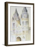 Main Entrance of the Natural History Museum, London, Daytime, 1994-Izabella Godlewska de Aranda-Framed Giclee Print