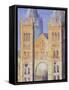 Main Entrance of the Natural History Museum, London, Sunset, 1994-Izabella Godlewska de Aranda-Framed Stretched Canvas