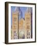 Main Entrance of the Natural History Museum, London, Sunset, 1994-Izabella Godlewska de Aranda-Framed Giclee Print