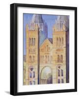 Main Entrance of the Natural History Museum, London, Sunset, 1994-Izabella Godlewska de Aranda-Framed Giclee Print