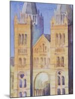 Main Entrance of the Natural History Museum, London, Sunset, 1994-Izabella Godlewska de Aranda-Mounted Giclee Print