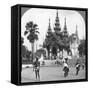 Main Entrance, Shwedagon Pagoda, Rangoon, Burma, 1908-null-Framed Stretched Canvas