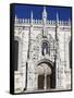 Main Entrance with Carving of Henry Navigator, UNESCO World Heritage Site, Belem, Lisbon, Portugal-Stuart Black-Framed Stretched Canvas