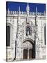 Main Entrance with Carving of Henry Navigator, UNESCO World Heritage Site, Belem, Lisbon, Portugal-Stuart Black-Stretched Canvas