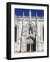 Main Entrance with Carving of Henry Navigator, UNESCO World Heritage Site, Belem, Lisbon, Portugal-Stuart Black-Framed Photographic Print