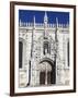 Main Entrance with Carving of Henry Navigator, UNESCO World Heritage Site, Belem, Lisbon, Portugal-Stuart Black-Framed Photographic Print