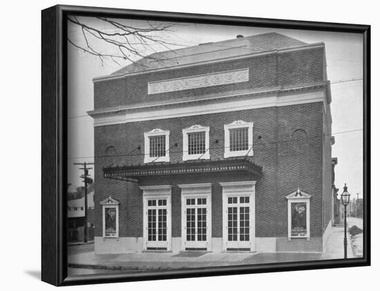 Main facade - Circle Theater, Annapolis, Maryland, 1922-null-Framed Photographic Print