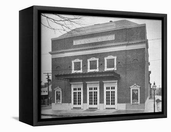 Main facade - Circle Theater, Annapolis, Maryland, 1922-null-Framed Stretched Canvas