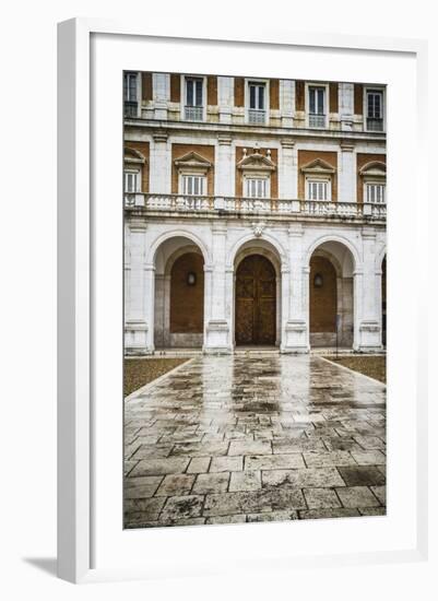 Main Facade.Palace of Aranjuez, Madrid, Spain.World Heritage Site by UNESCO in 2001-outsiderzone-Framed Photographic Print