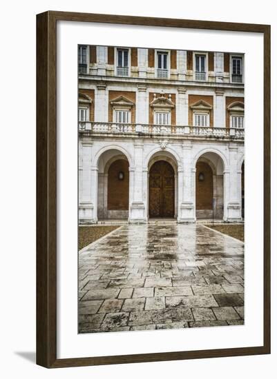 Main Facade.Palace of Aranjuez, Madrid, Spain.World Heritage Site by UNESCO in 2001-outsiderzone-Framed Photographic Print