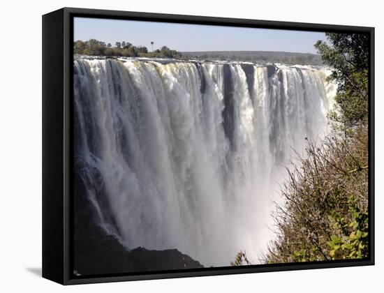 Main Falls, Victoria Falls, UNESCO World Heritage Site, Zimbabwe, Africa-null-Framed Stretched Canvas