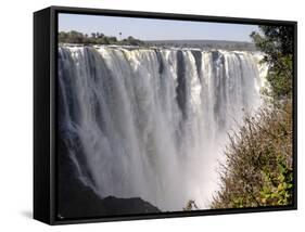 Main Falls, Victoria Falls, UNESCO World Heritage Site, Zimbabwe, Africa-null-Framed Stretched Canvas