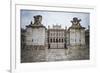 Main Gate, Majestic Palace of Aranjuez in Madrid, Spain-outsiderzone-Framed Photographic Print