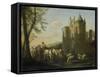 Main Gate to Egmond Castle-Gerrit Adriaensz Berckheyde-Framed Stretched Canvas