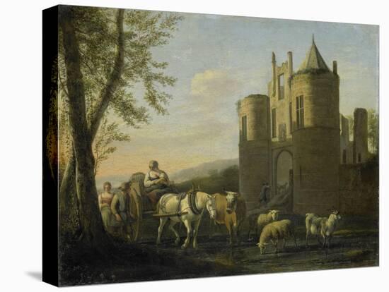 Main Gate to Egmond Castle-Gerrit Adriaensz Berckheyde-Stretched Canvas