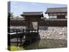 Main Gate with Bridge over Moat at Matsushiro Castle in Nagano Prefecture, Japan-null-Stretched Canvas