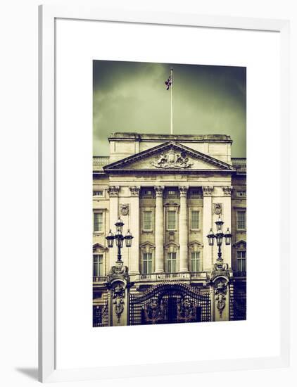 Main Gates at Buckingham Palace - London - UK - England - United Kingdom - Europe-Philippe Hugonnard-Framed Art Print