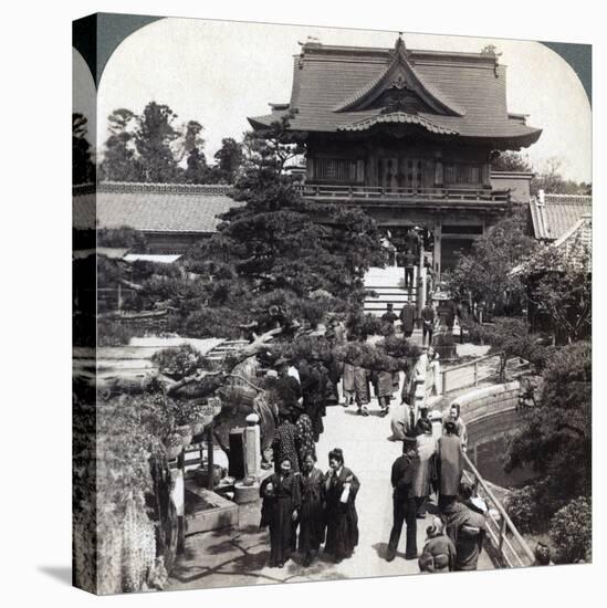 Main Gateway to Kameido Temple, Tokyo, Japan, 1904-Underwood & Underwood-Stretched Canvas