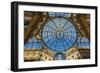 Main Glassy Dome of the Galleria Vittorio Emanuele Ii, Milan, Lombardy, Italy-Stefano Politi Markovina-Framed Photographic Print