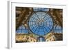 Main Glassy Dome of the Galleria Vittorio Emanuele Ii, Milan, Lombardy, Italy-Stefano Politi Markovina-Framed Photographic Print