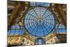 Main Glassy Dome of the Galleria Vittorio Emanuele Ii, Milan, Lombardy, Italy-Stefano Politi Markovina-Mounted Photographic Print