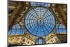 Main Glassy Dome of the Galleria Vittorio Emanuele Ii, Milan, Lombardy, Italy-Stefano Politi Markovina-Mounted Photographic Print
