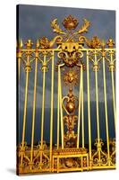 Main golden gates of the chateau de Versailles, Versailles, France.-null-Stretched Canvas