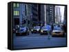 Main Hailing Taxi in Downtown Manhattan, New York, New York State, USA-Yadid Levy-Framed Stretched Canvas