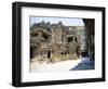 Main Hall (Mandapa) from Sw with Entrance and Ramayana Frieze, Kailasa Temple, Ellora, India-Richard Ashworth-Framed Photographic Print